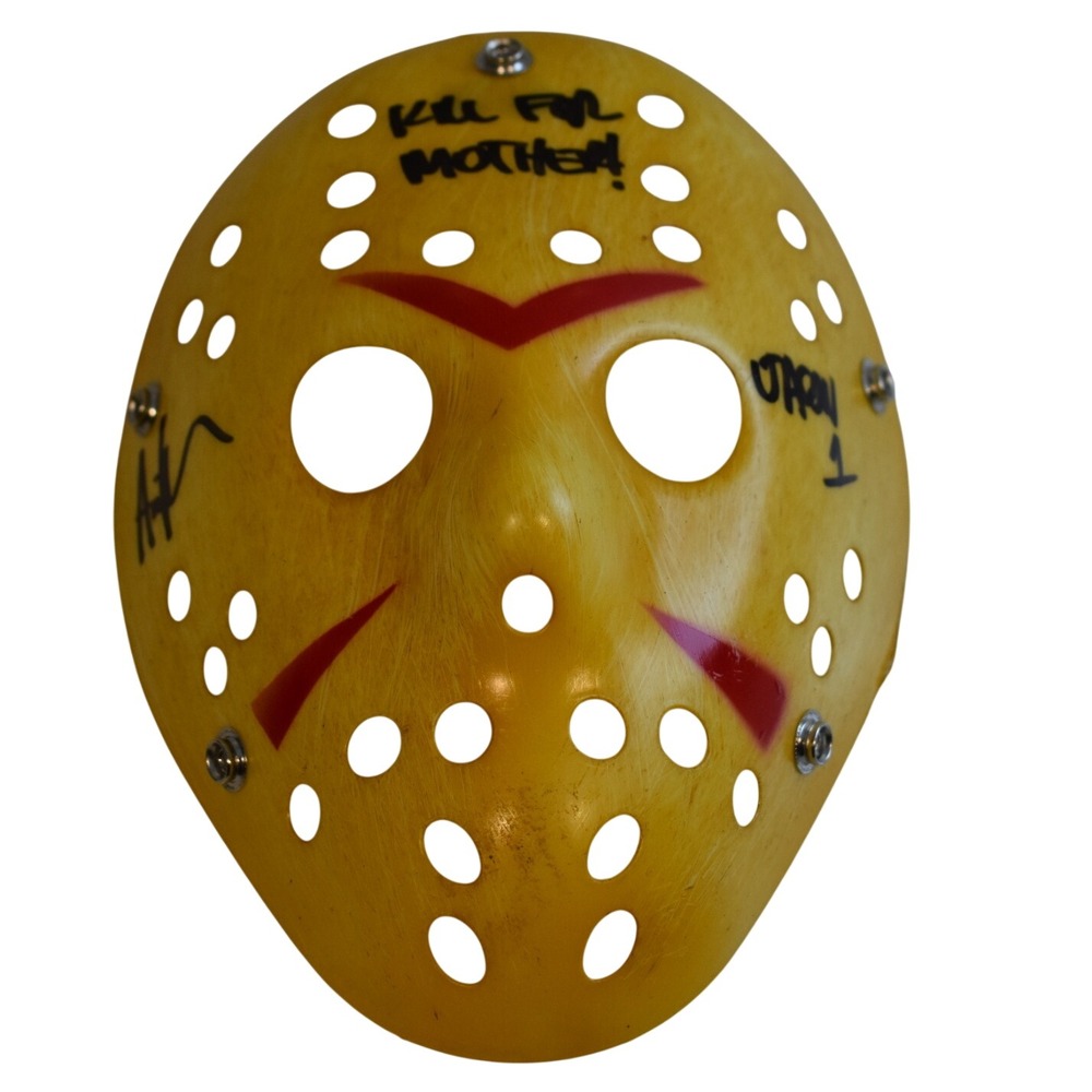Ari Lehman autographed signed mask Jason Voorhees Friday the 13th Beckett 8